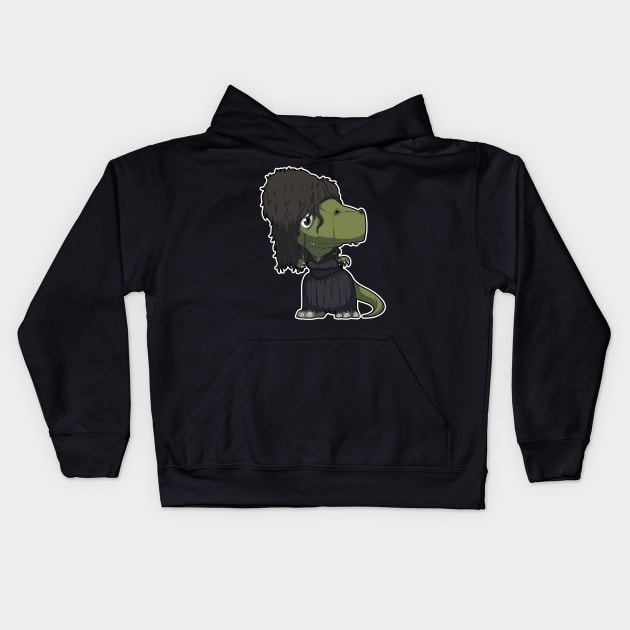 Dino crazy witch Kids Hoodie by DinoTropolis